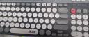 宏碁(acer) 充电双模键盘台式电脑笔记本平板手机通用 圆形键时尚拼色白灰【蓝牙+无线2.4】OKW215  实拍图