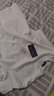 羅蒙（ROMON）夏季薄款雙絲光棉短袖T恤男半高領(lǐng)純棉小中領(lǐng)修身潮流純色打底衫 白色 L 曬單實(shí)拍圖