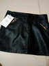木榮小皮裙女春秋2025新款高腰顯瘦a字包臀裙百搭皮短裙一步半身裙冬 黑色 L(建議102-112斤) 曬單實(shí)拍圖