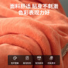 九洲鹿家纺 法兰绒毛毯冬季 200×230cm爱马橙 实拍图