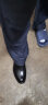 奥康品牌棉皮鞋男时尚冬季保暖休闲棉皮靴加绒男鞋牛皮棉鞋 单拉链黑色195919017 43 实拍图