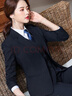 汐蔓嬌職業(yè)西裝外套女裝修身春秋氣質(zhì)小西服女士大學(xué)生面試正裝工裝作服 黑色西裝+褲子+襯衫 4XL 碼(適合體重140-150) 曬單實(shí)拍圖