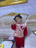 G.DUCKKIDS小黃鴨童裝漢服女童秋冬季加絨加厚兒童唐裝中國風(fēng)拜年服女孩冬裝 紅色 90 建議1~2歲【 80-90cm】cm 曬單實(shí)拍圖