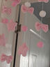 今皓少女心臥室門(mén)簾隔斷簾客廳房門(mén)裝飾掛簾配飾免打孔女孩兒童房掛簾 粉星-球弧形（配送魔術(shù)貼） 曬單實(shí)拍圖