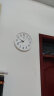康巴丝（Compas）挂钟客厅 简约钟表客厅石英钟表挂墙时钟 30CM直径 C2866 白色 实拍图