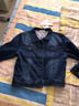 拓澀（TUOSE）牛仔外套春秋新款修身ins女短款長(cháng)袖韓版顯瘦時(shí)尚百搭上衣 深藍色 3XL 曬單實(shí)拍圖