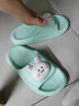 俞兆林（YUZHAOLIN）儿童拖鞋男女童夏季凉拖宝宝家居防滑洗澡鞋子 绿色兔子30-31 实拍图