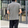 真維斯POLO衫男士夏季新款涼感休閑條紋翻領(lǐng)百搭寬松撞色青年短袖體恤 5531灰色 XL (170) 曬單實(shí)拍圖