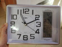 康巴丝（Compas）座钟客厅简约台钟石英钟时尚日历床头钟2991 银色 实拍图