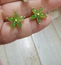 奈維斯汀品牌和田玉耳釘女銀碧玉高級感氣玉石耳環(huán)輕奢耳飾520禮物女 星光耳釘 曬單實(shí)拍圖