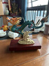 唐臨全銅龍擺件招財(cái)生肖龍吉祥物玄關(guān)博古架辦公室桌面裝飾品開業(yè)禮物 大號(hào)飛龍戲珠彩繪36.5X12X27.5CM 曬單實(shí)拍圖