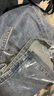 moussy 女裝新款泡泡袖下擺開叉長款牛仔連衣裙010GSK11-0090 110藍色 S 00001 曬單實拍圖