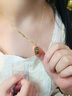 VIGG黃金項鏈女999足金小金磚金條吊墜生日情人節禮物送女友老婆媽媽 999足金套鏈（5G工藝）約4.4g 曬單實(shí)拍圖