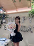 唯一（Winy）一克拉莫桑鉆紫藤花純銀項(xiàng)鏈女2025新款吊墜生日禮物送朋友首飾品 曬單實(shí)拍圖