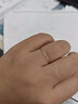 牧笛（MUDI） 18k黃金戒指女玫瑰金細(xì)款光圈素戒關(guān)節(jié)戒情人禮物送女友紀(jì)念 18K金黃 18號 曬單實拍圖