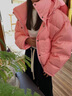 艾柔丹冬季新款羽絨服女加厚短款休閑時(shí)尚寬松連帽白鴨絨保暖情侶外套女 米白色 S（100-130斤） 曬單實(shí)拍圖