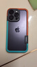 鋒浦（FEENGGUU）夏天透氣散熱iPhone14Promax手機邊框殼蘋果13硅膠12Pro新款15plus創(chuàng)意簡約蘋果15邊框16手機殼 橙+藍鏡頭全包拼色邊框 iPhone 14 Pro 曬單實拍圖