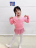 羞莎兒童舞蹈毛衣女秋冬芭蕾舞練功服外套保暖套頭小披肩外穿針織罩衫 【前交叉套頭】粉色 130 身高110-120cm重38-48斤 曬單實(shí)拍圖