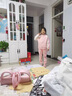 Hello Kitty女童運動(dòng)套裝兒童春秋裝運動(dòng)服中大童外套褲子兩件套HKT02粉色130 曬單實(shí)拍圖