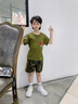 G.duck小黃鴨兒童迷彩服夏裝套裝小學生六一表演服夏令營軍訓服裝幼兒園 男款迷彩兩件套 100 曬單實拍圖