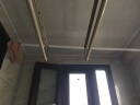 金蝉窗帘杆免打孔伸缩弹簧杆加厚铁艺客厅阳台浴室晾衣杆 免打孔弹簧伸缩杆 杆子使用范围（1.6-2.1米） 实拍图