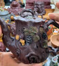 齊百年 宜興原礦紫砂壺松鼠葡萄壺樹(shù)樁仿生器花器純手工名家徐海龍泡茶壺茶具 單壺+收藏證書(shū)禮盒350cc 曬單實(shí)拍圖