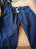 我的速度純棉七分褲男秋季寬松薄款休閑7分褲潮流百搭外穿ins潮牌短褲 寶藍色 180/XL 曬單實(shí)拍圖