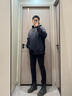 AJ ARMANI JEANS阿瑪春秋牛仔褲男尼韓版潮流彈力修身小直腳高檔潮牌男裝長褲子時尚潮牌高檔 K8198黑色 30 曬單實拍圖