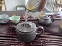 沐磁 黃飛純手工漢瓦紫砂壺宜興原礦天青泥大口泡茶壺功夫茶具送禮 承香漢瓦-280ml 曬單實(shí)拍圖