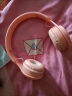 似画中人 蓝牙耳机折叠式耳机头戴式全触控无线降噪HIFI音乐耳麦 粉红色 实拍图