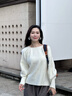 對白氣質(zhì)慵懶高級感圓領(lǐng)套頭毛衣女2025秋冬新款寬松保暖針織上衣 月光白 S 曬單實(shí)拍圖