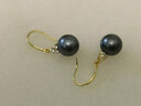 海瞳【精選好貨】大溪地黑珍珠耳環(huán)正圓簡(jiǎn)約長(cháng)款海水珍珠耳鉤耳釘女 （S級） 幾乎無(wú)瑕 10-11mm （推薦款） 曬單實(shí)拍圖