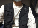 GQWWQX日系潮牌機能戰術(shù)工裝多口袋說(shuō)唱馬甲男女潮薄款網(wǎng)紅馬夾背心坎肩 黑色 L 曬單實(shí)拍圖
