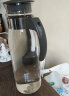HARIO 日本进口家用冷热水壶耐热玻璃水壶大容量花茶果汁饮料茶壶杯RP 灰黑色1.4L 实拍图