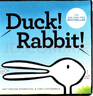 英文原版 鴨子還是兔子 Duck! Rabbit 鴨子兔子 兒童英語入門紙板書 思維拓展 吳敏蘭書單推薦 幼兒認(rèn)知思維啟蒙繪本 綠山墻 曬單實(shí)拍圖