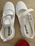 邁舞夏季廣場(chǎng)舞鞋飛織舞蹈鞋軟底透氣女成人中跟網(wǎng)面跳舞鞋 白色 40 曬單實(shí)拍圖