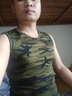 續(xù)點(diǎn) 迷彩背心 男 夏緊身無(wú)袖訓(xùn)練服寬肩休閑打底運(yùn)動(dòng)純棉透氣汗背心 寬肩迷彩園領(lǐng) XL(70KG緊身) 曬單實(shí)拍圖