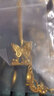 CRD克徠帝黃金項鏈蝴蝶流蘇女士足金套鏈實(shí)心送女友節日禮物 9.1g 曬單實(shí)拍圖