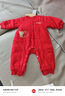 拉比新生兒全開(kāi)連體衣25秋冬裝鋪棉加厚新年寶寶爬服嬰兒衣服1-25月 紅色 59cm 曬單實(shí)拍圖