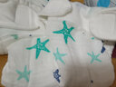 媽媽果新生嬰兒尿布褲一體式純棉紗布防水可洗寶寶介子固定帶兜戒子尿片 【12層一體式】 5條裝 小海星 S碼（建議5-10斤） 曬單實(shí)拍圖