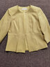 名師路修身小西裝女春秋裝新款時(shí)尚通勤簡(jiǎn)約暗扣七分袖西裝外套女 30淡黃色 XL 曬單實(shí)拍圖