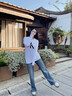 Calvin KleinJeans25秋季新款女士休閑經(jīng)典ck字母印花打底圓領(lǐng)長(cháng)袖T恤4RD869G YAF-月光白 S 曬單實(shí)拍圖
