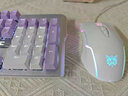本手《鯨語(yǔ)星愿》主題機械鍵盤(pán)有線(xiàn) 電競游戲鍵盤(pán)鼠標套裝男女生高顏值辦公筆記本電腦臺式外接外設 紫白白光茶軸機械鍵盤(pán)+白色流光鼠標 曬單實(shí)拍圖