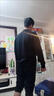 七匹狼長袖T恤男士衛(wèi)衣7A抗菌秋季抗靜電圓領(lǐng)套頭打底衫印花設(shè)計(jì)感男裝 黑色-7A抗菌蓄熱抗靜電 XL (175) 曬單實(shí)拍圖