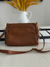 ANDSEEYOU品牌 真皮斜挎包包女 新款斜挎包軟皮百搭牛皮單肩腋下包生日禮物 棕色 小款 曬單實(shí)拍圖