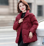 鴨鴨（YAYA）中年媽媽冬裝洋氣高貴羽絨服女短款2025新款中老年氣質(zhì)外套QC 曬單實(shí)拍圖