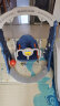 嘻优米滑滑梯儿童室内玩具家用秋千组合3-6岁宝宝滑梯户外游乐园婴儿秋 城堡款五合一蓝色 实拍图