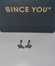 SINCE YOU黑武士十字架耳釘男士純銀耳環(huán)輕奢高級感痞帥冷淡風(fēng)耳飾生日禮物 銀白色（一對）【黑琺瑯十字架】 曬單實(shí)拍圖