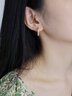 APM MonacoTOI MOI莫斯密碼圈形耳環(huán)幾何簡(jiǎn)約耳飾送女友 情侶七夕禮物 玫瑰金色 曬單實(shí)拍圖