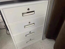 舒美賀辦公室桌下文件柜鋼制矮柜儲物柜鐵文件柜抽屜式收納柜帶鎖 650白色四抽 0.4mm 曬單實(shí)拍圖